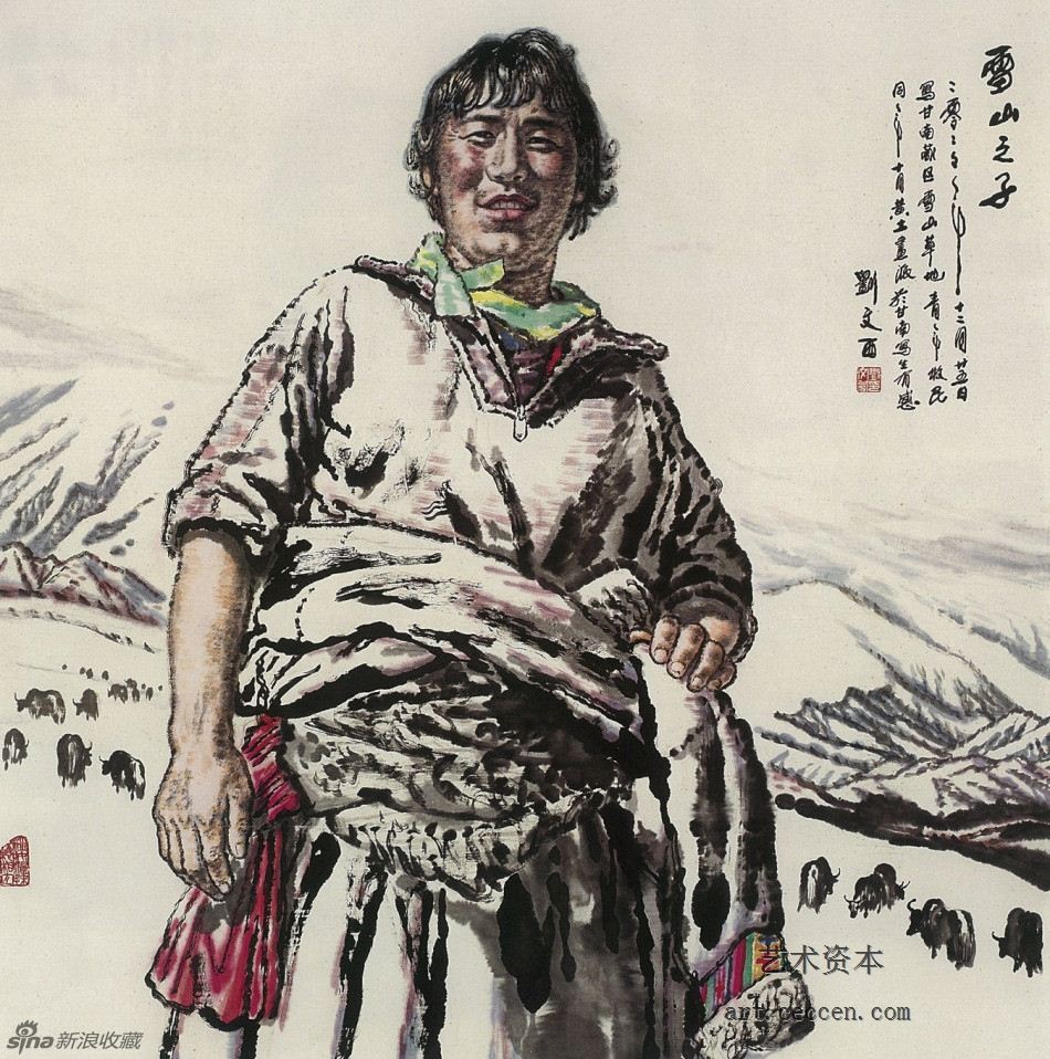 雪山之子 100cm×100cm 2000年